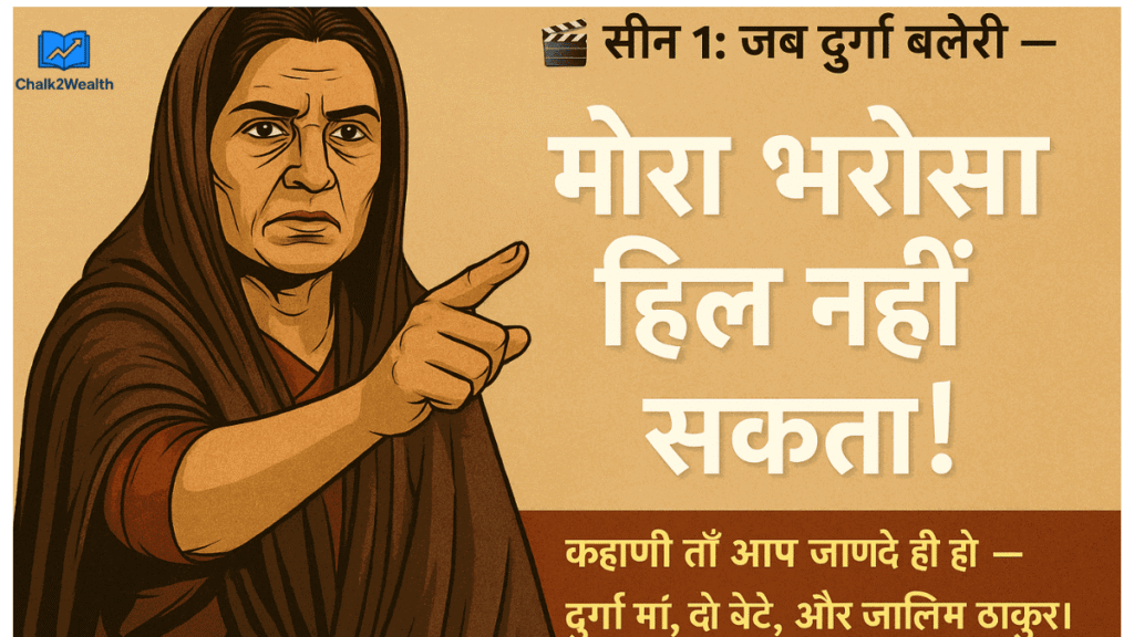 दुर्गा माँ का विश्वास और करण अर्जुन की प्रतीक्षा — एक शिक्षक की फाइनेंशियल प्रेरणा।
