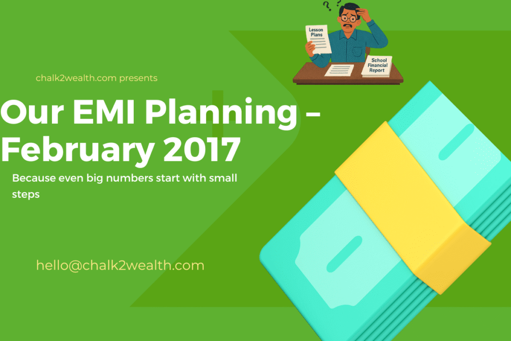 Indian couple planning family finances and EMIs at home with a notebook and calculator
