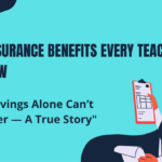 Health insurance benefits for teachers — doctor checking medical report.