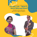 Indian couple discussing finances at home — planning ahead with a Home Loan Protection Plan for their family’s future