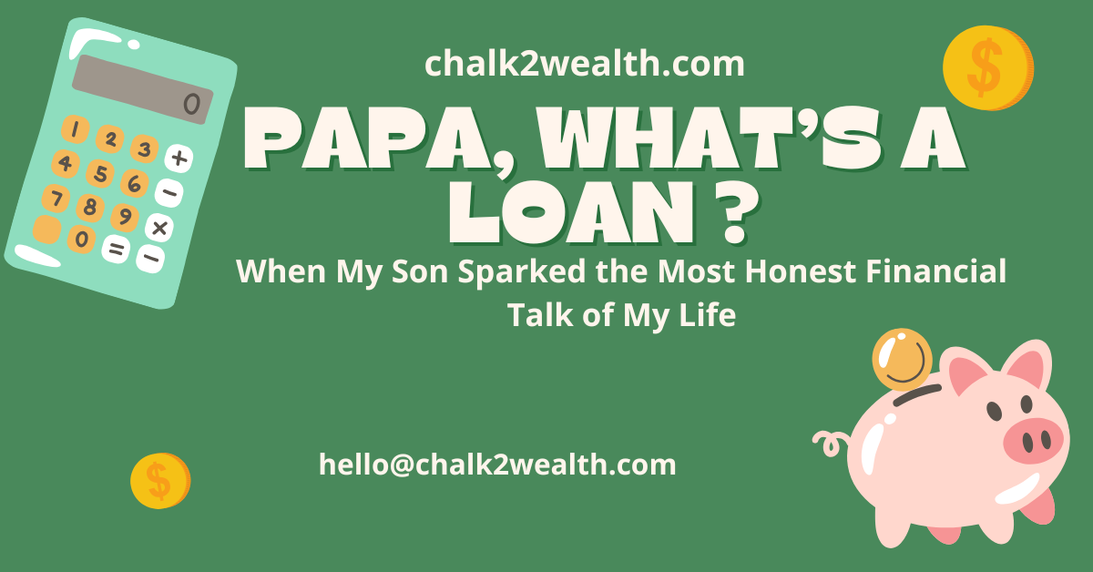 ather-son financial conversation at dinner table about loans