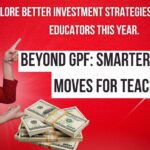 "Investment options for teachers illustrated by a confident Indian teacher