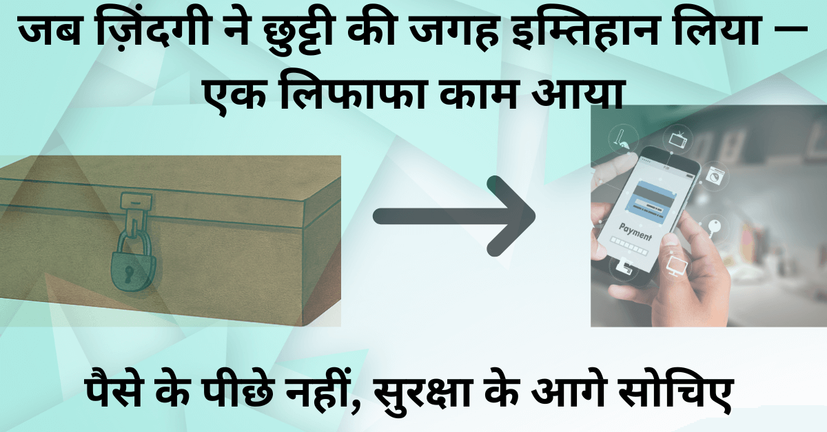 Emergency Fund की योजना: माँ के संदूक और “अचानक ज़रूरत” वाले लिफाफे से सीखे 5 अमूल्य सबक