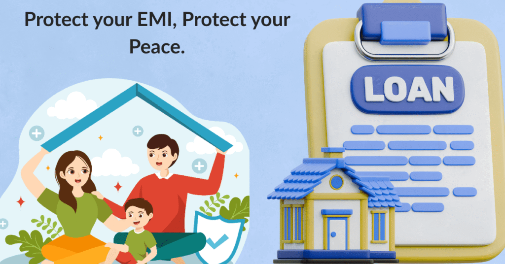 Loan Protection Infographic — Visual Guide to EMI Safety and Borrower Insurance