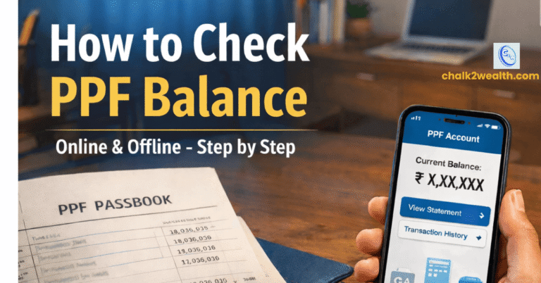 How to check PPF balance online and offline using passbook, mobile banking, and net banking in India