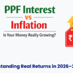 PPF interest vs inflation comparison showing real returns of Public Provident Fund in India